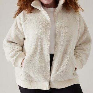 White/Cream Athleta Tugga Jacket - Never Worn
